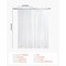 White Sheer Curtains Set of 2 Panels Rod Pocket Lightweight Window Drapes